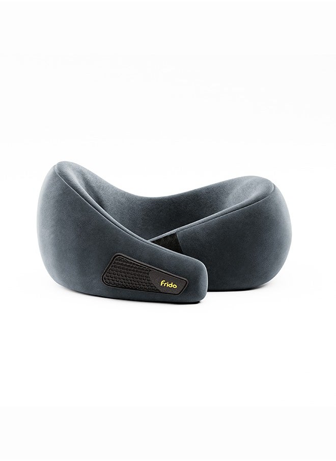 Frido Travel Neck Pillow | Premium Memory Foam Neck Pillow for Flight Travel, Car Sleeping | Adjustable Head Rest, Neck Rest Travelling Pillow for Sleeping Head Support | Bluish Grey Colour, Pack of 1 - pzsku/ZC8670DC2F1A51663DCC2Z/45/_/1735810074/92c54e27-9d75-4305-8f1a-9b5f47399e91