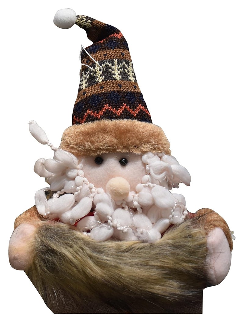 My Party Suppliers Jagmag 1pcs 3D Fur Christmas Snowman Reindeer Decoration Socks Cute Ornaments Festival Party Xmas Tree Hanging Decoration Christmas Tree Pendant Gift BagSanta Decoration Christmas Stockings - Image 4