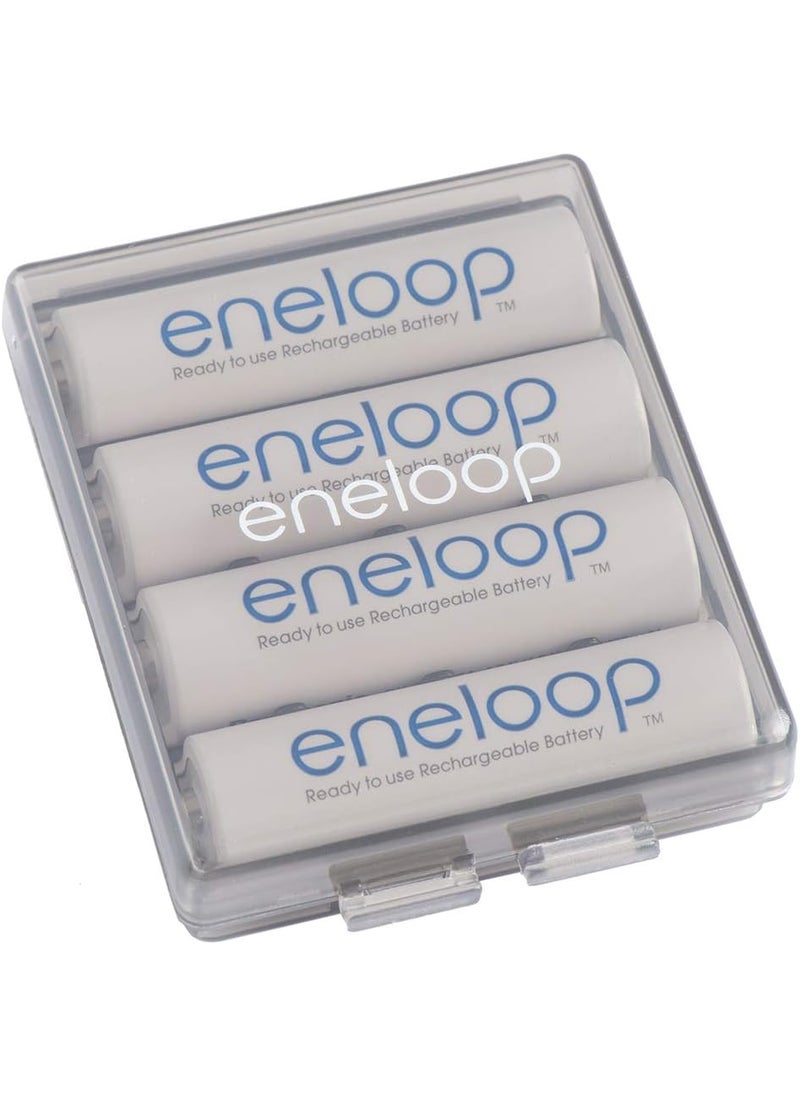 eneloop Eneloop Panasonic BQCASEK6SA pro Battery Storage Cases with 4AA or 5AAA Battery Capacity Obsidian Gray Pack of 6  - Image 4