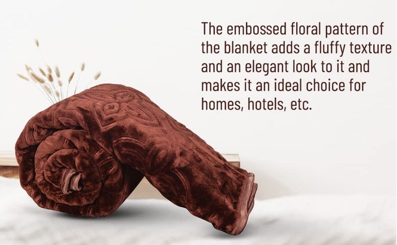 Goyal's Super Soft Mink Single Bed Blanket 500 TC, 63 X 85 Size | Weight 1.4 KG - Chocolate Brown - Image 3