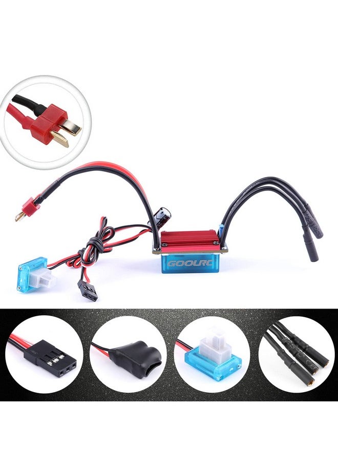 جوليرك - محرك بدون فرشاة S2435 4500 كيلو فولت S-25A Esc مع مجموعة ترقية سيرفو معدنية 2.2 كجم لشاحنة سيارة Rc 1/16 1/18 - Image 1