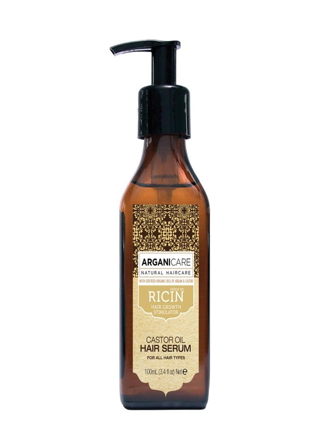 Arganicare | Castor Range | PROTECTIVE SERUM | Castor Oil | Strengthens & Restores Hair | Fights Breakage & Promotes Growth | Intense Hydration | For All Hair Types | 3.38 fl oz - Image 1