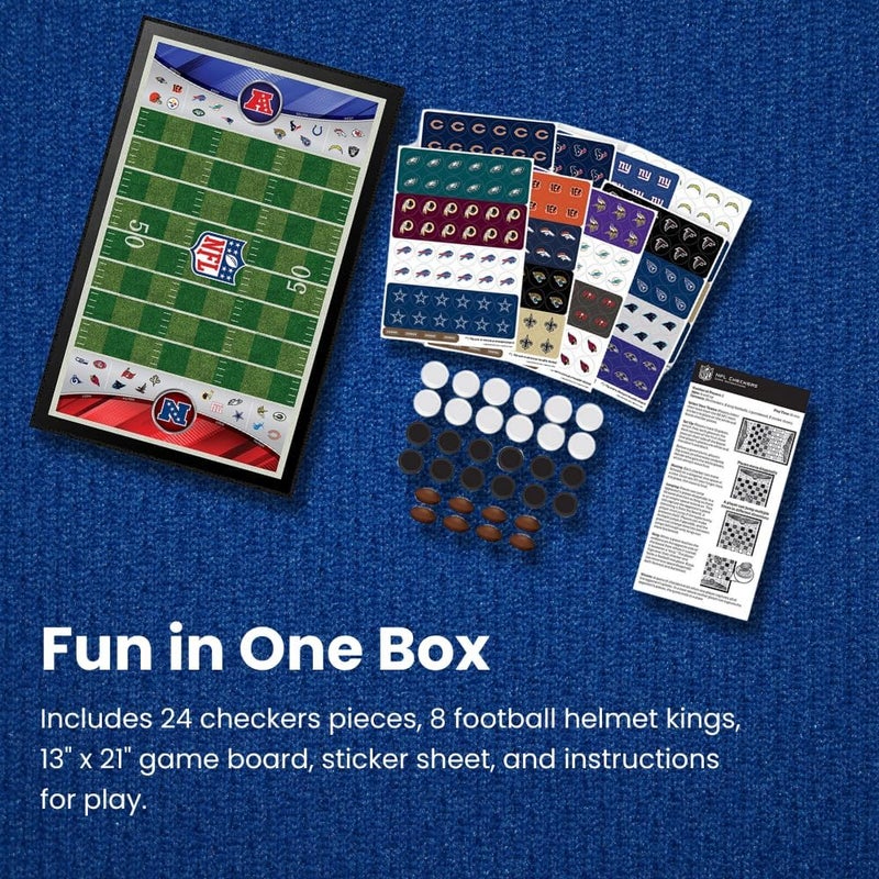 Master Pieces - NFL Checkers, Officially Licensed New York Giants Football Board Game for 2 Players, Family Fun for Kids & Adults - Image 5