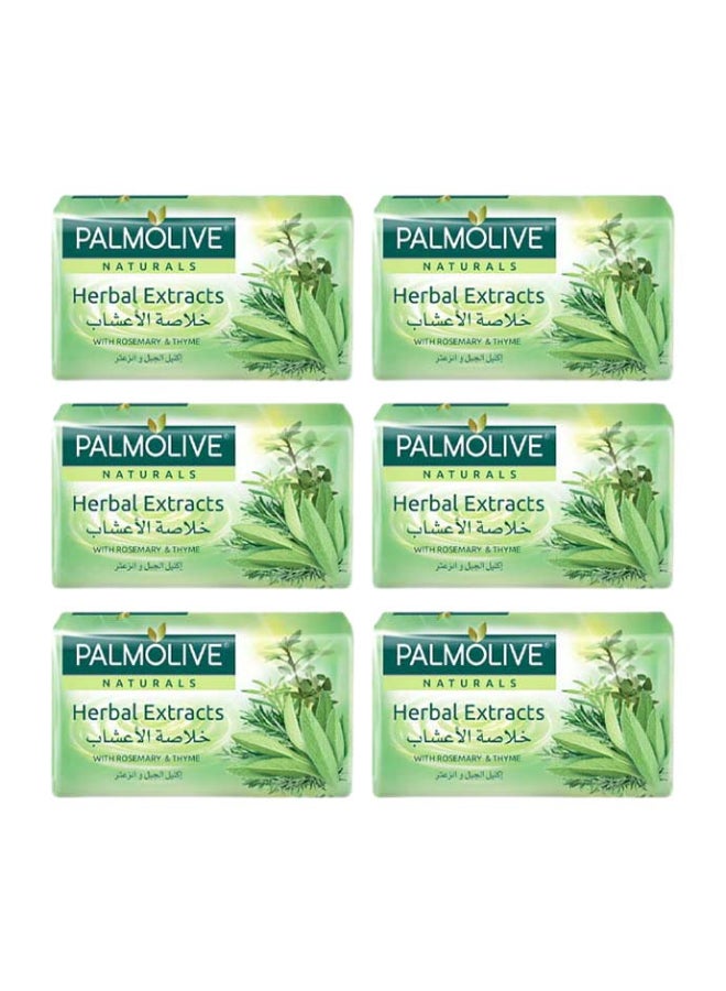 Palmolive Pack Of 6 Herbal Extract Soap Green 1020grams - Image 1