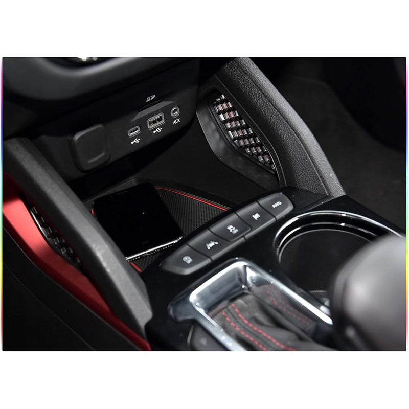SKTU Door Slot Mat for 2021 2022 Trailblazer Non-Slip Interior Door Groove Gate Pad Fit Door Compartment Cup Center Console Liners Car Accessory Decoration (Red) - Image 5
