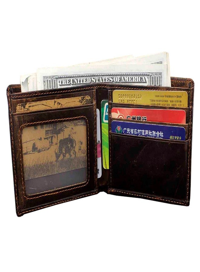 vogueteen Vintage Dragon Genuine Leather Bifold slim Card Holder Money Clip Wallet Purse - Image 3