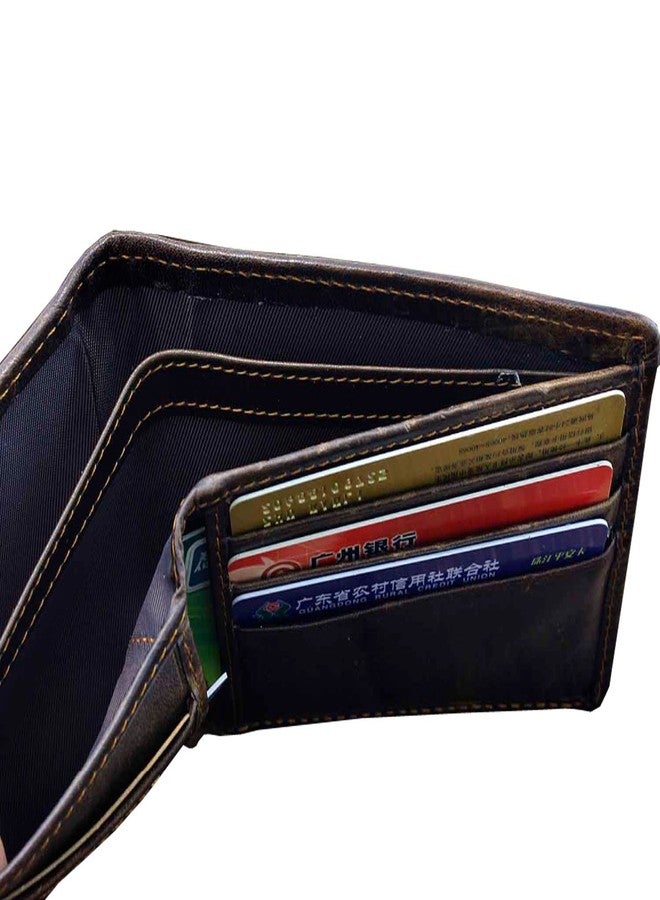 vogueteen Vintage Dragon Genuine Leather Bifold slim Card Holder Money Clip Wallet Purse - Image 4