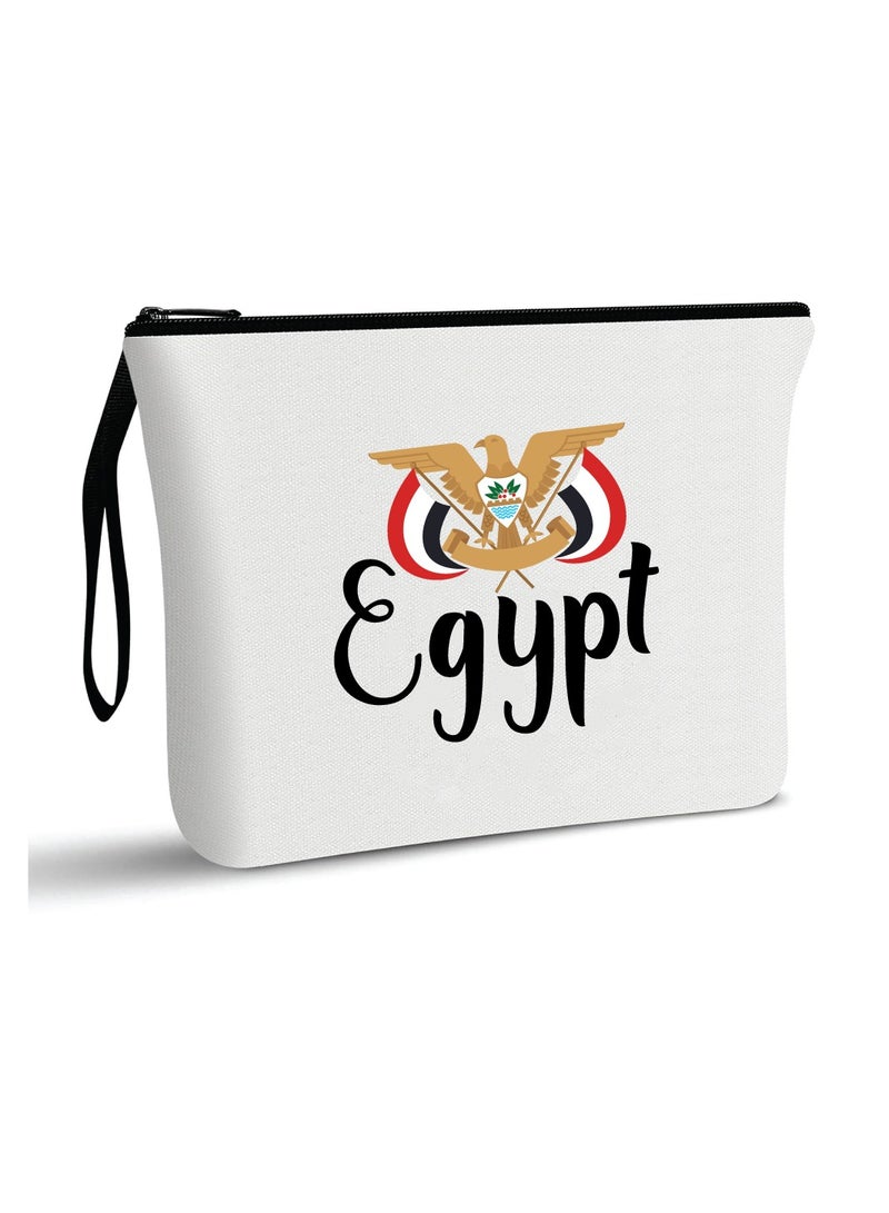 حقيبة مستحضرات التجميل لليوم الوطني المصري - مصر مع حقيبة المكياج هذه - مثالية لعيد الاستقلال المصري مع حقيبة مستحضرات التجميل الأنيقة هذه - هدية لأي مصري - Image 1