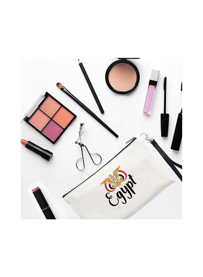 حقيبة مستحضرات التجميل لليوم الوطني المصري - مصر مع حقيبة المكياج هذه - مثالية لعيد الاستقلال المصري مع حقيبة مستحضرات التجميل الأنيقة هذه - هدية لأي مصري - Image 2