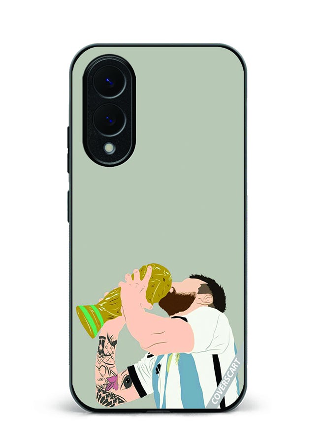 COVERSCART Protective Case Cover For Samsung Galaxy S25 Edge Messi Design Multicolour
