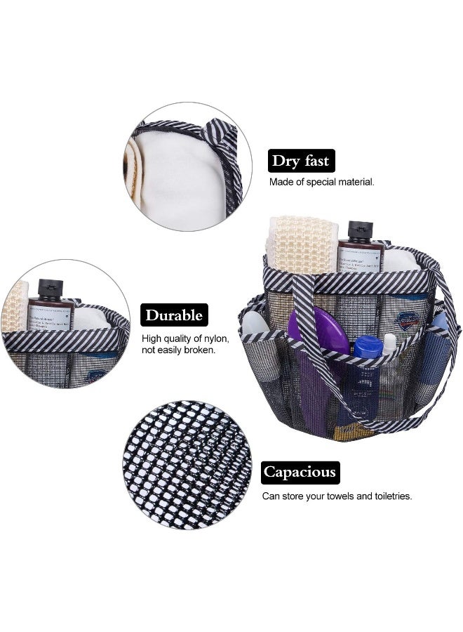 Attmu Mesh Shower Caddy Portable Quick Dry Hanging Shower Tote Bag for College Dorm Room Essentials Large Capacity Shower Caddy Dorm for Bathroom Gym Swimming - Image 3
