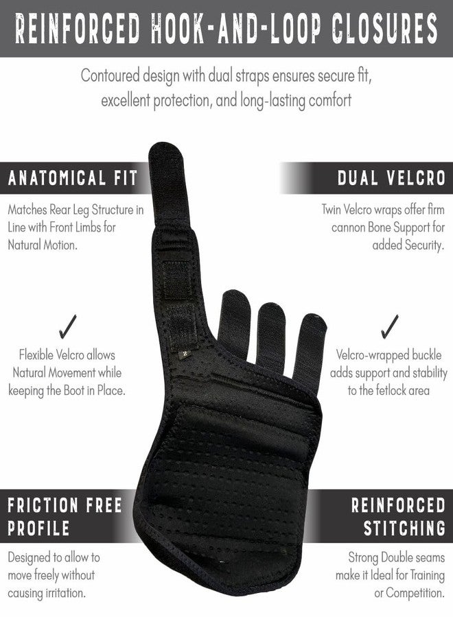 HILASON Horse Front Leg Neoprene Sport Boot Superior Protective & Shock Absorbing Comfortable Fit Breathable Design - Image 4