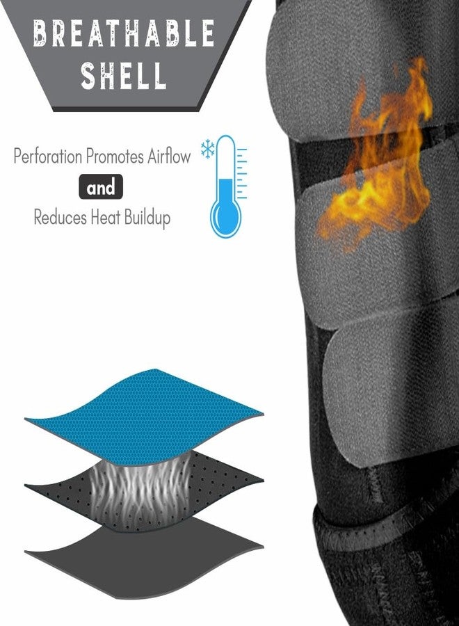 HILASON Horse Front Leg Neoprene Sport Boot Superior Protective & Shock Absorbing Comfortable Fit Breathable Design - Image 2