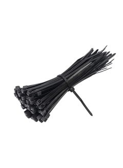 Electronicspices Black Cable Zip Ties66 Nylon Self Locking Wire Ties Industrial grade 25X150mm 100 Pieces  - Image 1
