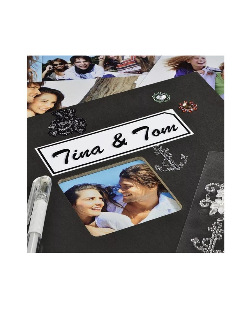 KASTWAVE ألبوم صور سكربوك DIY، كتاب ضيوف الزفاف، سكربوك ذكرى الذكرى السنوية، كتب الذاكرة، حرف DIY، ألبومات الصور، غلاف سكربوك ألبوم كرافت لهدايا ألبوم الزفاف، كتب الذاكرة - Image 2