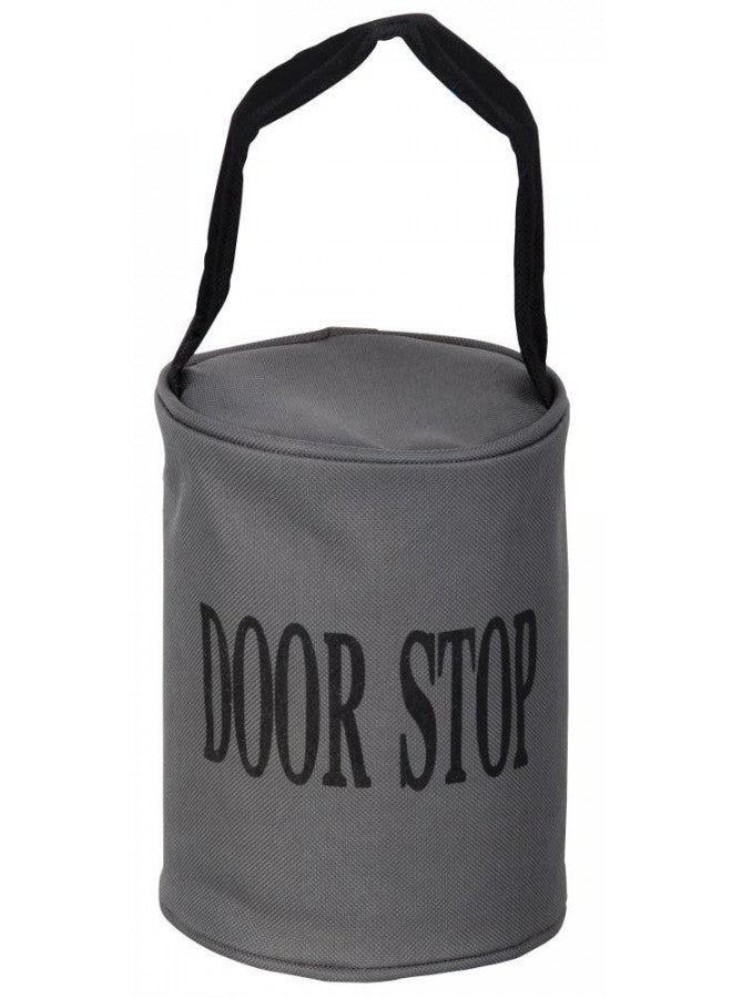 Esschert Design USA LH119 Fabric Doorstop with Handle Gray