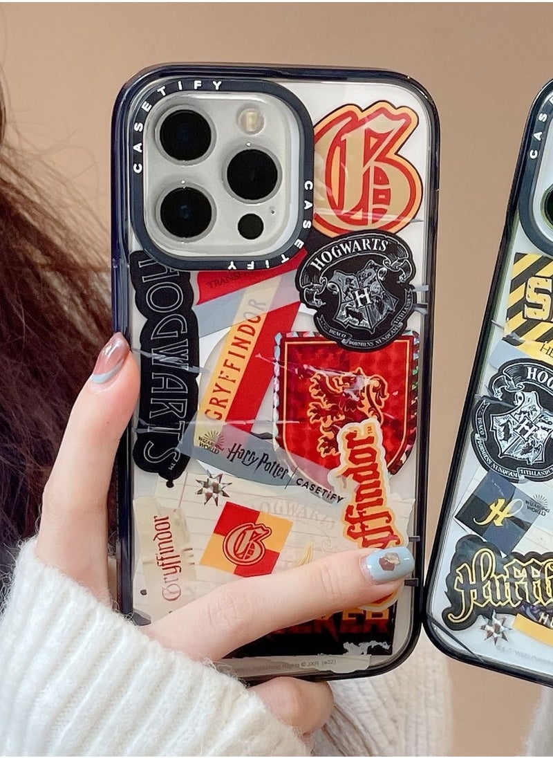 Casetify - For iPhone 14 Pro Max Case HarryPotter Gryffindor Sticker Case MagFit Anti-Yellowing Technology - Image 1