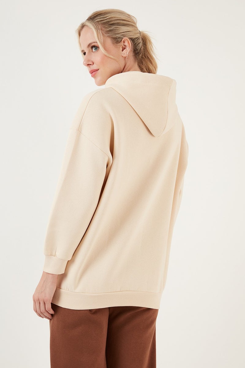 Lela Regular Fit Cotton Hooded Collar Rose Winter Sweat Women's SWEAT 5863854 - Image 5