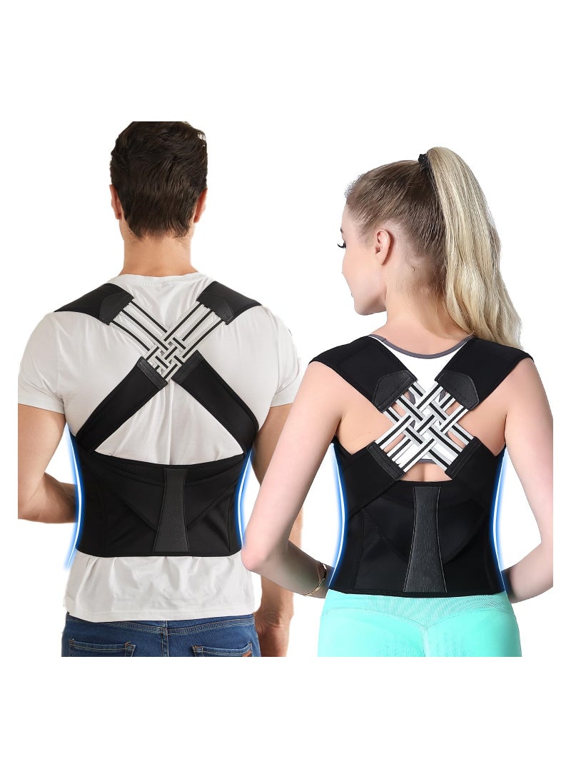 Generic Posture Corrector for Women and Men, Adjustable Shoulder Posture Brace, Back Straightener Posture, Used for Middle and Upper Spine M  - Image 1