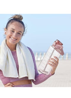 Oasisgalore 2 Liter Leak-Proof Water Bottles, Sports Water Bottle with Straw, Fitness Water Bottle with Time Marking  - Image 2