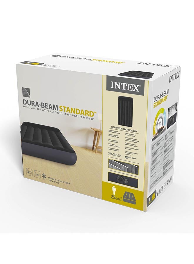 INTEX Dura Beam Standard Fiber Tech-Technology Airbed pvc Black 99x191x25cm - Image 3