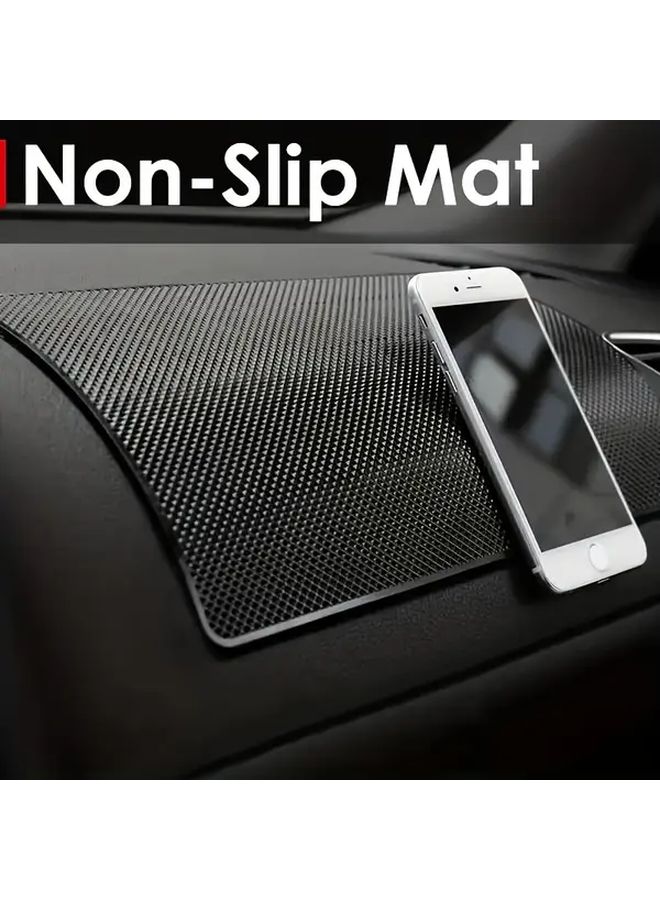 Non Slip Car Dashboard Mat 7.09x5.12 Inch Heat Resistant TPU for Smartphone - Image 1