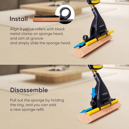 MinuteToCleanIt Honeycomb Sponge Mop (Refill Pack of - 1) - Image 3
