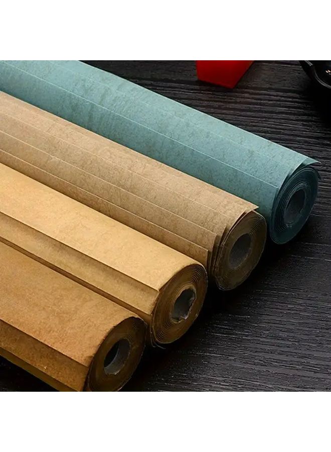 5 Sheets Yellow Aged Rice Dye Chinese Xuan Paper For Traditional Calligraphy Painting And Ink Wash Art Asian Art Supplies For Artists And Calligraphers - Image 3