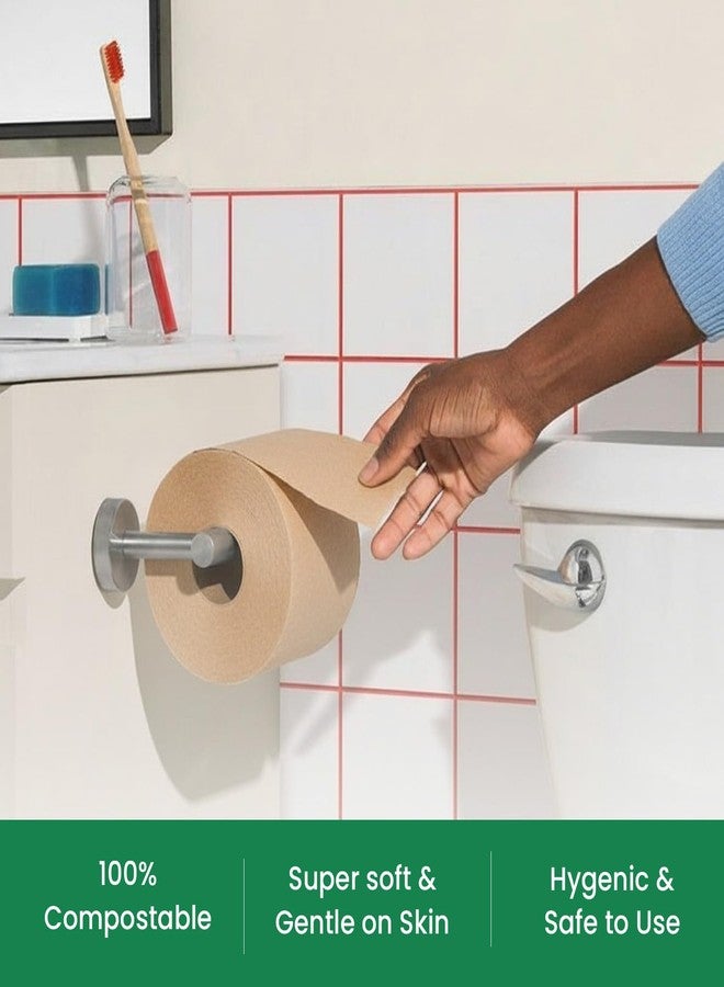 Eco Kranti - Bamboo Toilet Tissue Roll | 300 Pulls x 4 Packs | 100% Natural | Soft & Highly Absorbent | Biodegradable, Compostable & Eco-Friendly | Travel Friendly | Chemical-Free & Hypoallergenic - Image 3