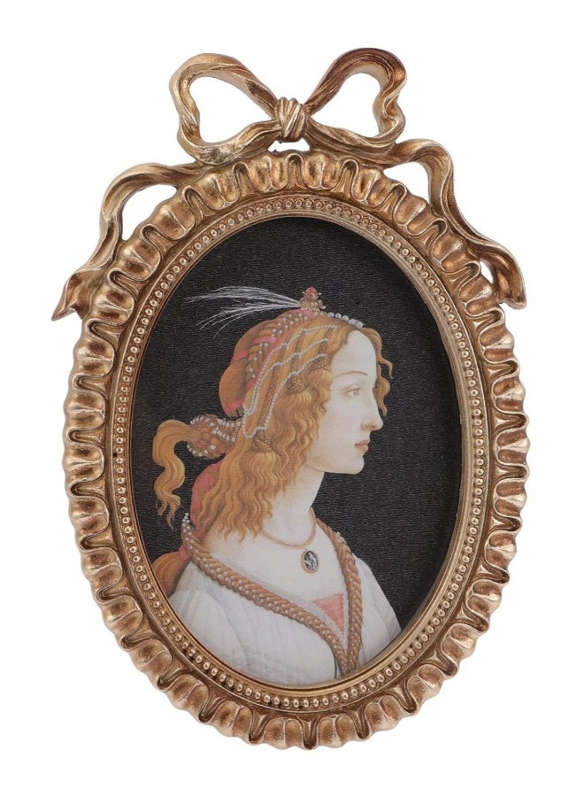 Vintage Embossed Photo Frame Resin Photo Frame Resin Photo Frame Resin Photo Frame Baroque Desktop Photo Frame European Resin Photo Frame Oval Picture Antique Poster - Image 1