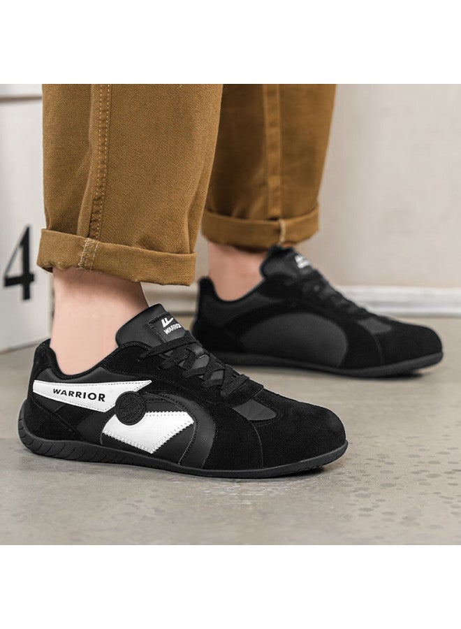 Pull Back Warrior Men's Thin Sole Training Shoes Spring New Casual Sports Racing Shoes Wxy5089 Black Size 44 - Image 5
