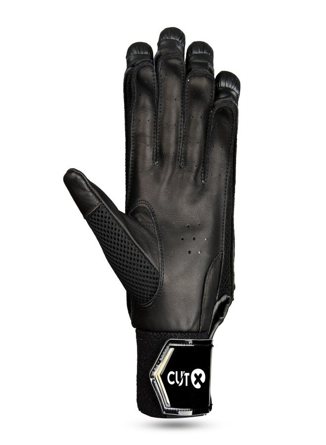 CUT X Cricket Batting Gloves Alpha Black Colour for Youth - Image 5