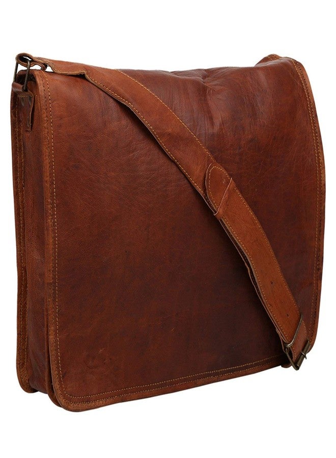 RSN Leather Handmade Men Laptop Bag Cross Over Shoulder Messenger Bag Office Bag - Image 1