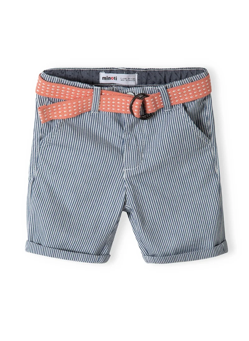 مينوتي Kids Belted Stripe Short