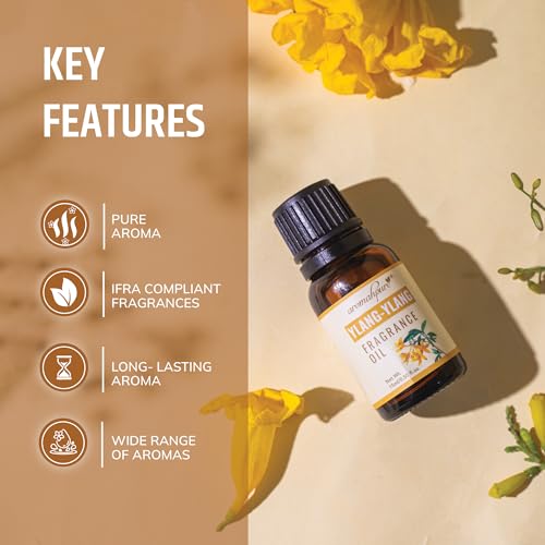 Aromahpure Fragrance Oil |15 ml| Ylang - Ylang Aroma Oil for Home Fragrance | Best for Aromatherapy | Helps in Meditation |Used in Diffusers, Candles, Air Fresheners, Soaps,IFRA Certified - Image 4