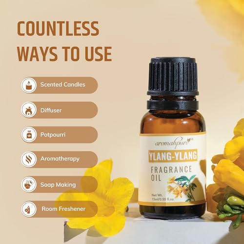 Aromahpure Fragrance Oil |15 ml| Ylang - Ylang Aroma Oil for Home Fragrance | Best for Aromatherapy | Helps in Meditation |Used in Diffusers, Candles, Air Fresheners, Soaps,IFRA Certified - Image 5