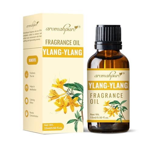 Aromahpure Fragrance Oil |15 ml| Ylang - Ylang Aroma Oil for Home Fragrance | Best for Aromatherapy | Helps in Meditation |Used in Diffusers, Candles, Air Fresheners, Soaps,IFRA Certified - Image 1