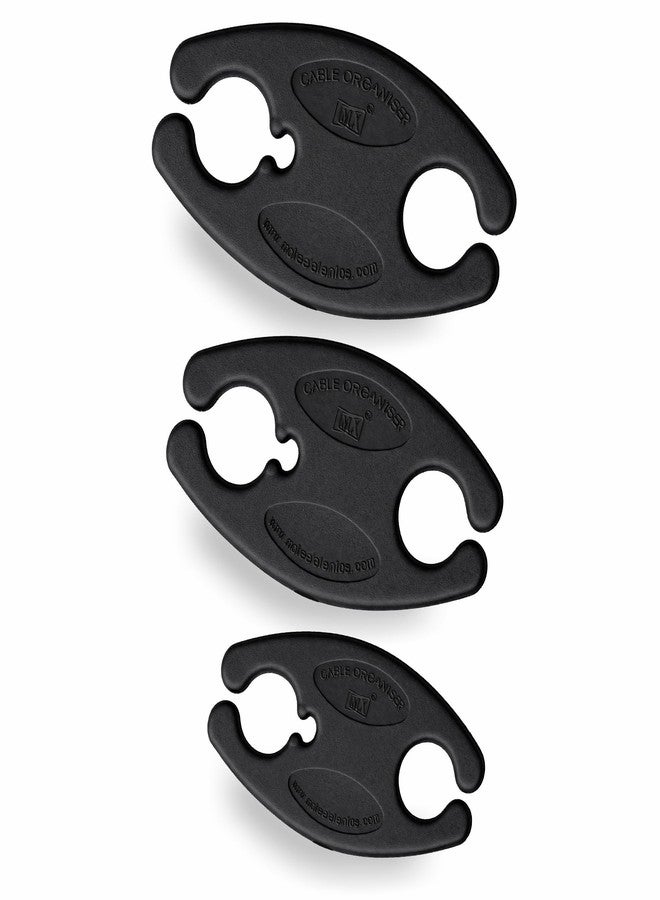 MX Cord Wrap Organizer 3 Pack - Small, Medium & Large Cable Holders, Desk Cable Management Cable Organizer for Chargers, Earbuds, USB Cables, Laptop Power Cords, Travel & Desk Cord Management - Image 1