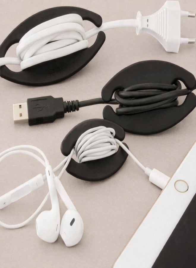 MX Cord Wrap Organizer 3 Pack - Small, Medium & Large Cable Holders, Desk Cable Management Cable Organizer for Chargers, Earbuds, USB Cables, Laptop Power Cords, Travel & Desk Cord Management - Image 5