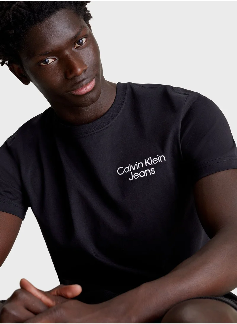 Calvin Klein Jeans Logo Crew Neck T-Shirt
