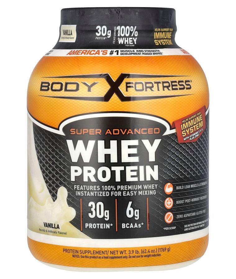 Body Fortress Super Advanced Whey Protein Vanilla 3.9 lb (1769 g)