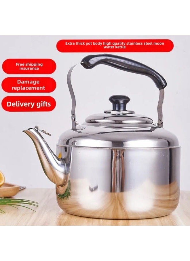 Generic - Kettle 304 Stainless Steel Induction Cooker Large Capacity Kettle Gas Whistle Household Gas Honeycomb Coal Stove Universal-Color:[only 36 Pieces Left - Free Cleaning Supplies] Enlarged Version 6l-Capacity:[wonderful Killing] Factory Direct Sales While Stocks Last - Image 1