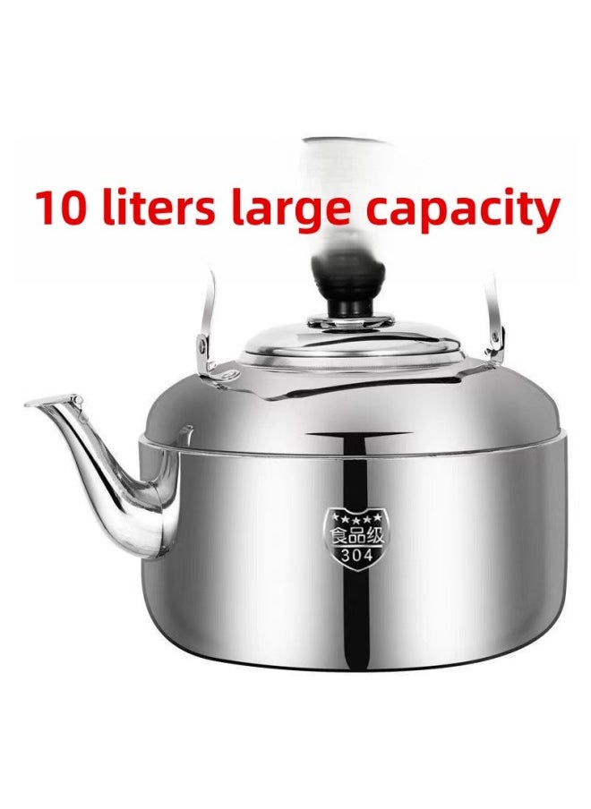 Generic - Kettle 304 Stainless Steel Induction Cooker Large Capacity Kettle Gas Whistle Household Gas Honeycomb Coal Stove Universal-Color:[only 36 Pieces Left - Free Cleaning Supplies] Enlarged Version 6l-Capacity:[wonderful Killing] Factory Direct Sales While Stocks Last - Image 1