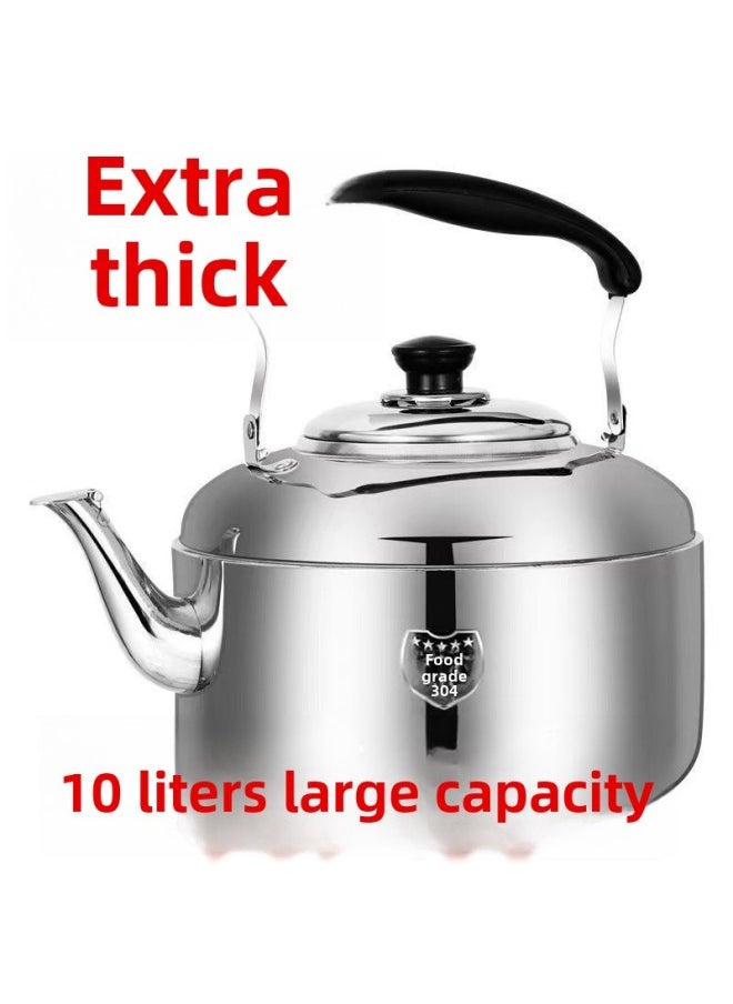 Generic - Kettle 304 Stainless Steel Induction Cooker Large Capacity Kettle Gas Whistle Household Gas Honeycomb Coal Stove Universal-Color:[only 36 Pieces Left - Free Cleaning Supplies] Enlarged Version 6l-Capacity:[wonderful Killing] Factory Direct Sales While Stocks Last - Image 1