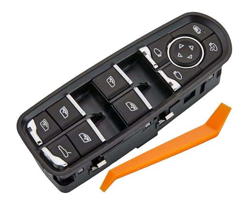 ZAPOSTS Power Window Switch Fits for Porsche Cayenne 20112018 Macan 20152018 Panamera 20112016Driver Side Control Door vidrios Master Switch Replaces 7PP959858AEDML - Image 1
