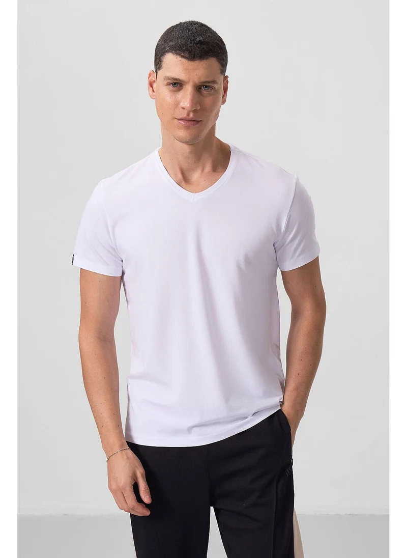Tommy Life Men's Regular Fit Cotton Jersey V-Neck T-Shirt - Pack of 5