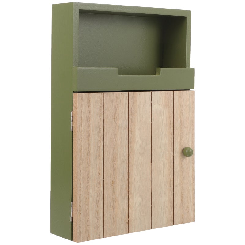2 pcs Multi-purpose Wall Hanging Key Box Decor Wall Storage Box (Dark Green) - With or Without Logo Random - Image 1
