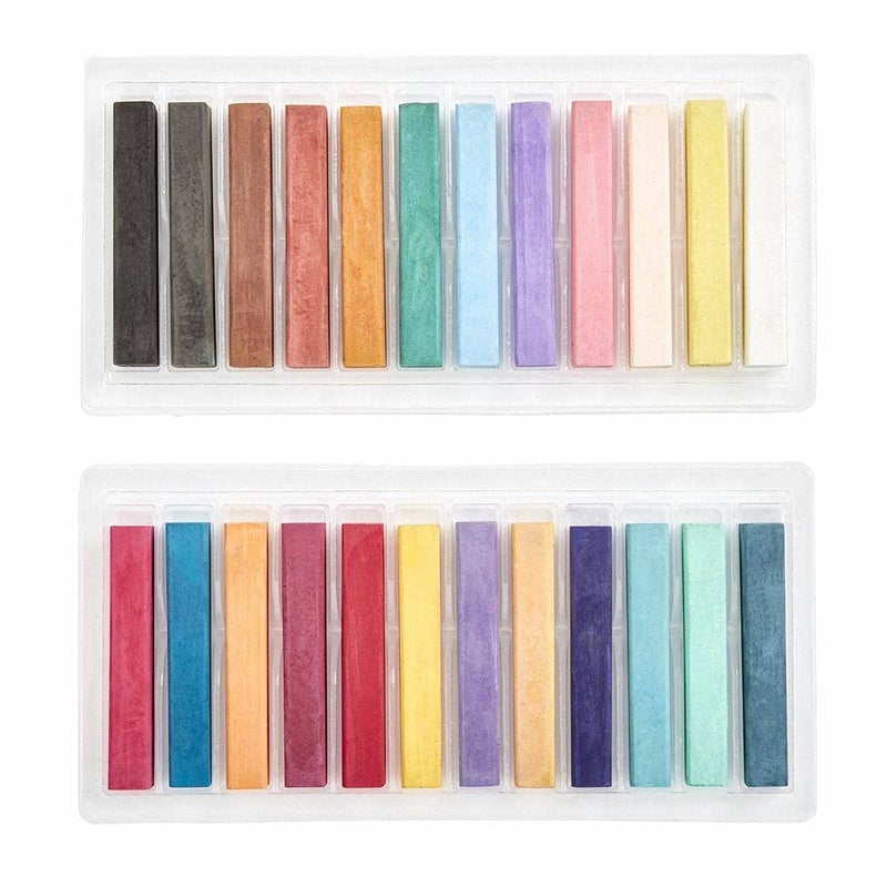 KINGART 48-Piece Chalk Pastels Set - Vibrant Colors, Acid-Free and Non-Toxic, Ideal for Drawing, Blending, and Shading, Perfect for Artists, Students, Beginners and Creative Projects - Image 3