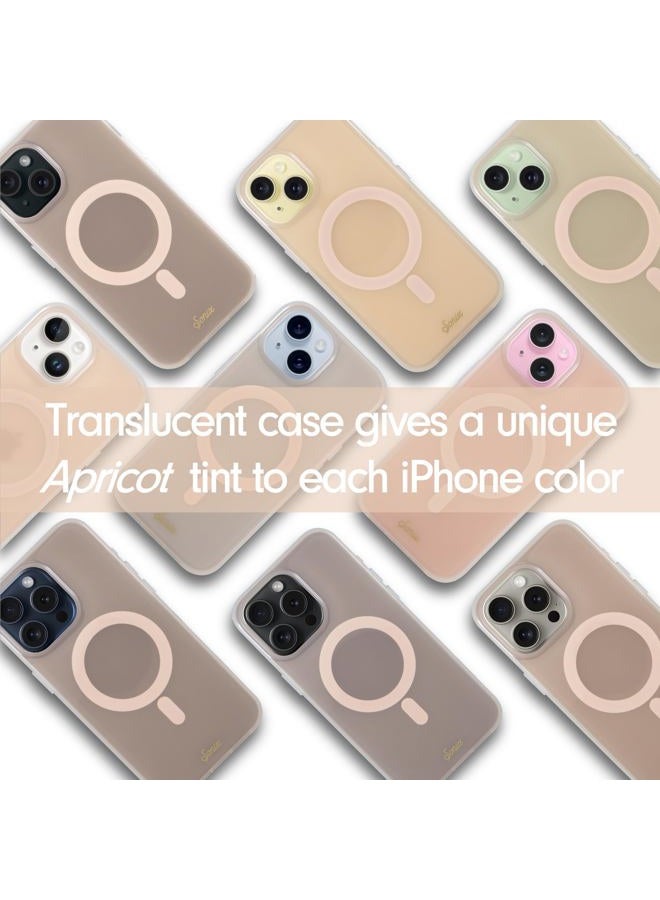 Sonix Protective Case for iPhone 15, 14, 13, Compatible with MagSafe, 10ft Drop Tested, Semi-Transparent Apricot - Image 2