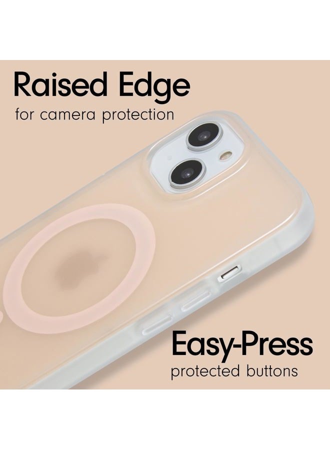 Sonix Protective Case for iPhone 15, 14, 13, Compatible with MagSafe, 10ft Drop Tested, Semi-Transparent Apricot - Image 5